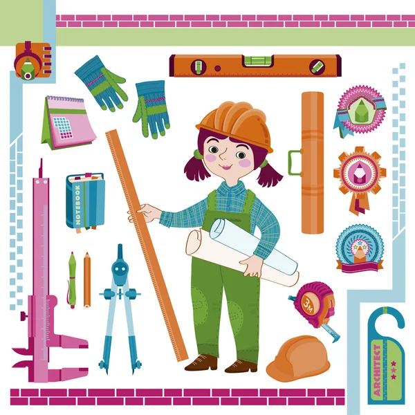 Kadın, kızı mimar ve bir takım örnek