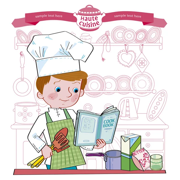 Çocuk-cook.Illustration