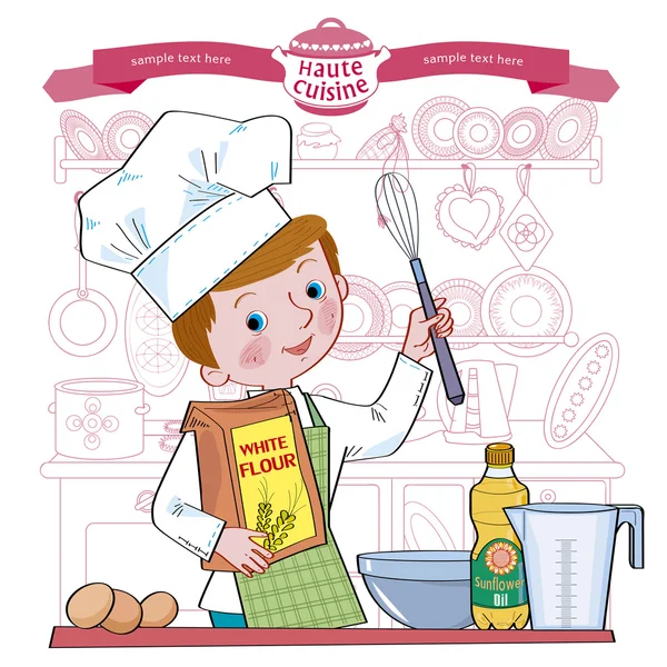 Çocuk-cook.Illustration