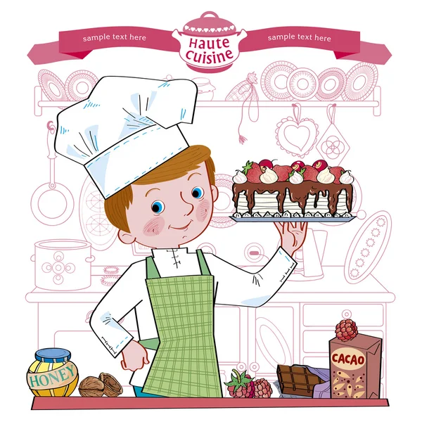 Çocuk-cook.Illustration