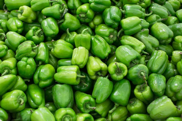 Pimientos verdes, fondo natural — Foto de Stock