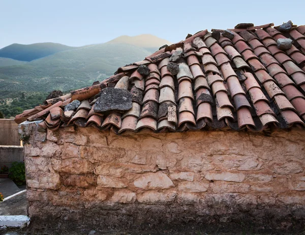 Detail of old roof tiles — Stock Photo, Image