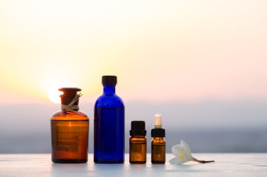Aromatherapy essential oils clipart