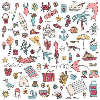 Tatil kümesi doodles