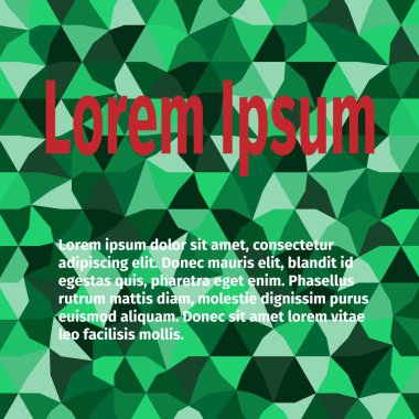 Yeşil üçgenler ile desen