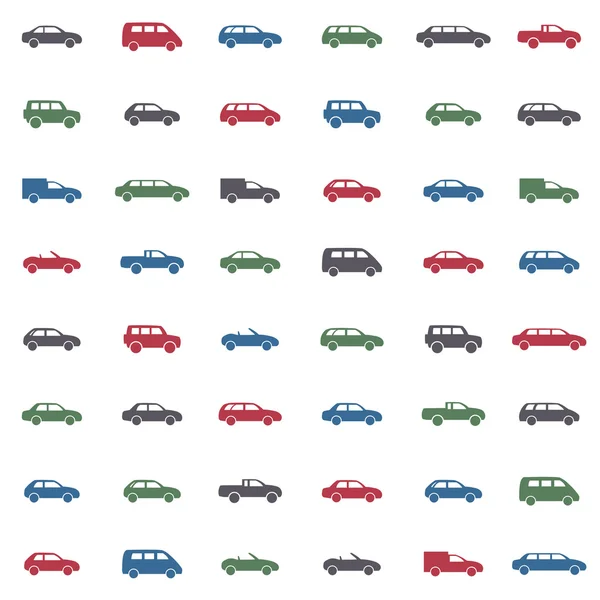 Conjunto de iconos de coche — Vector de stock