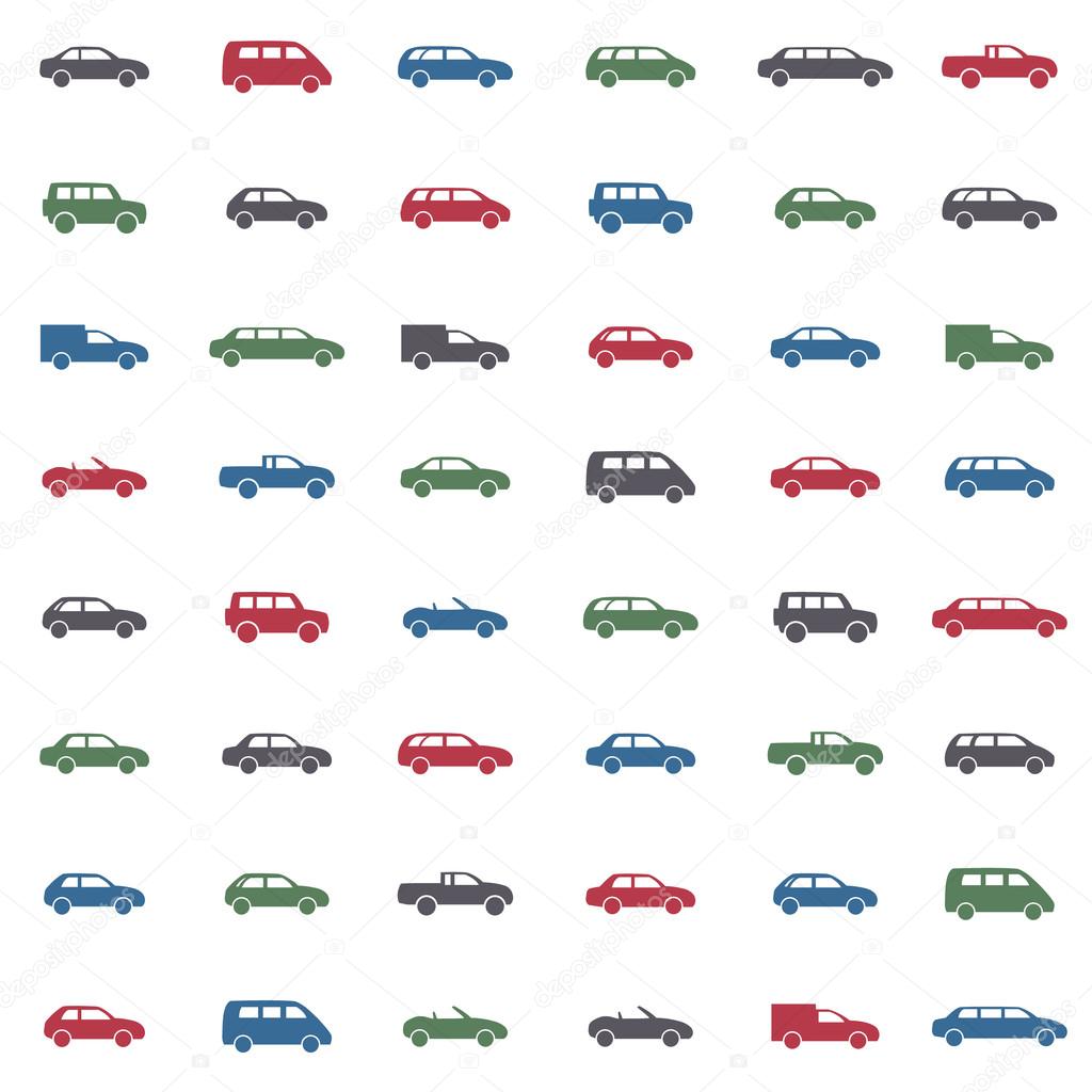 Car icons set