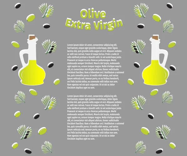 Olio d'oliva . — Vettoriale Stock