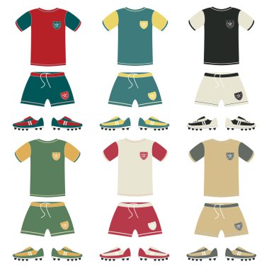 Futbol tek tip farklı renk