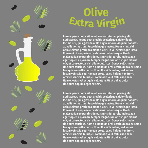 Olivolja. — Stock vektor