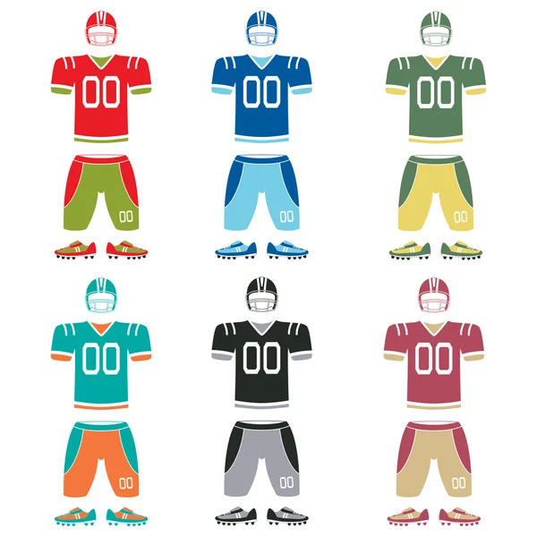 American Football Uniform — Stockvektor