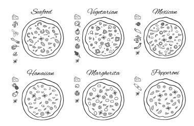 Pizza birtakım maddeler ile