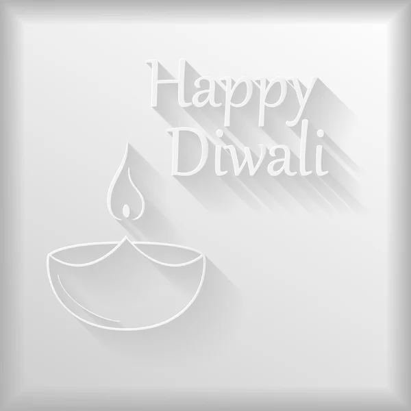 Баннер Paper Happy Diwali — стоковый вектор