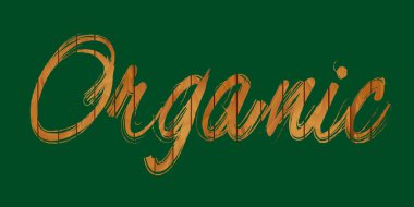 Ahşap doku yeşil bir arka plan üzerinde organik