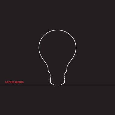 Reklam kartı ampul ile