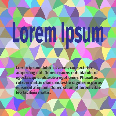 Desen renkli üçgen ile