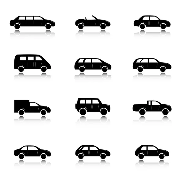 Conjunto de iconos de coche — Vector de stock