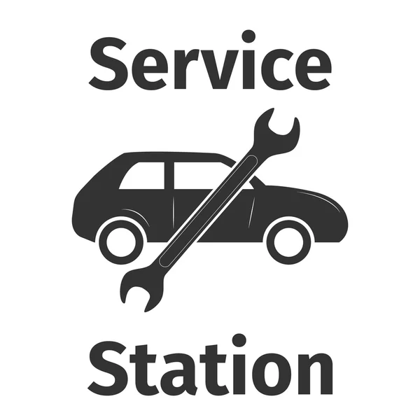 Banner da estação de serviço — Vetor de Stock