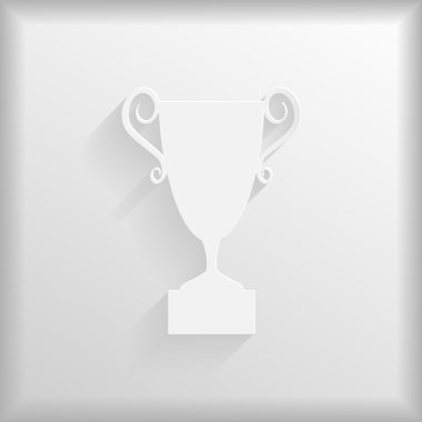 Kağıt kazanan Kupası siluet
