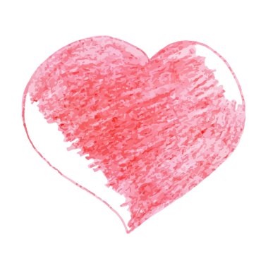 Çizilmiş kalem kalp