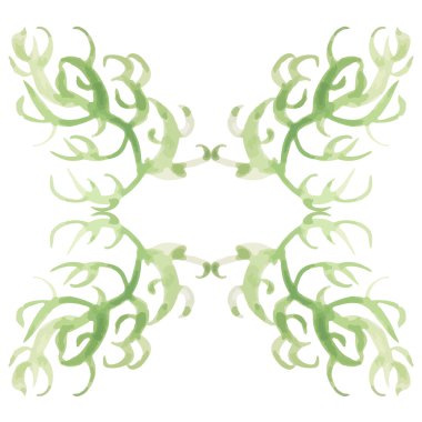 Suluboya çiçek el boya çerçeve