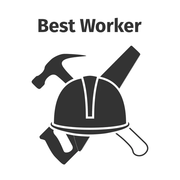 Bestes Arbeiter-Logo — Stockvektor