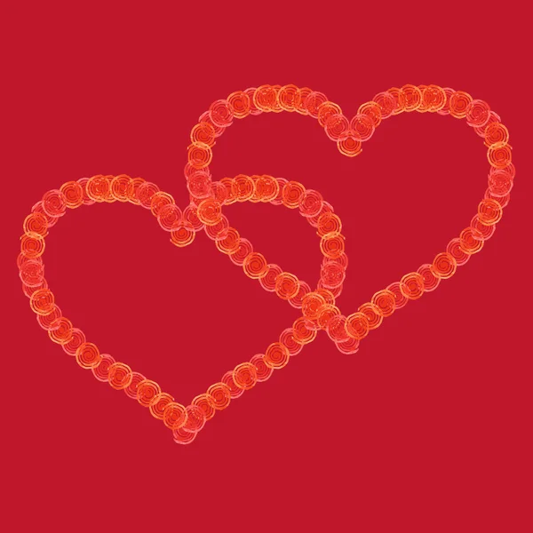 Κόκκινο atercolor καρδιά — Διανυσματικό Αρχείο