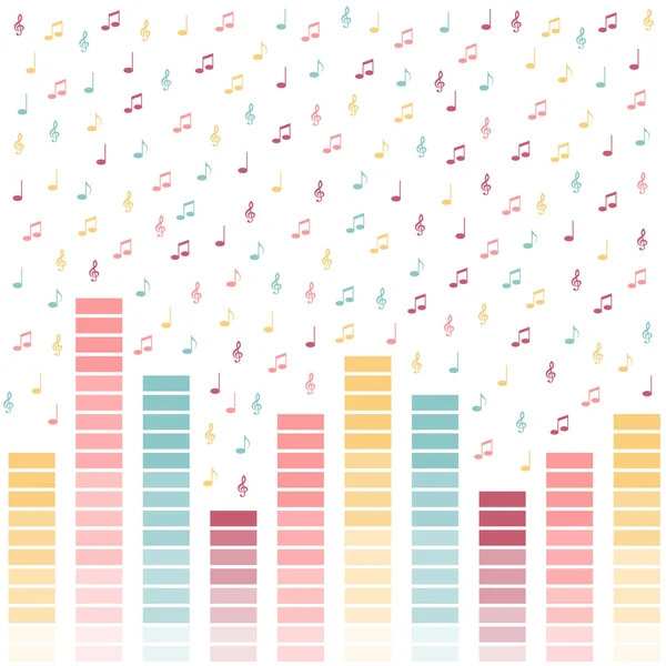 Vector background music. — Stock Vector