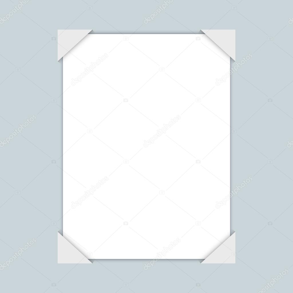 White blank paper