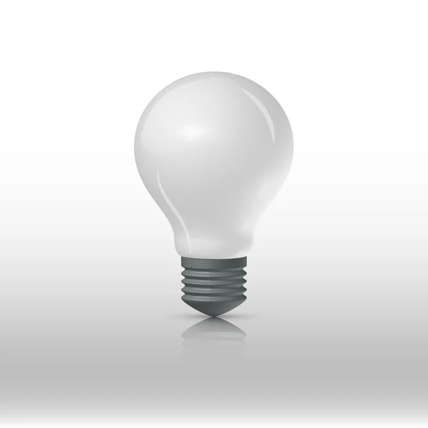 白い背景の上のマットの電球 — ストックベクタ