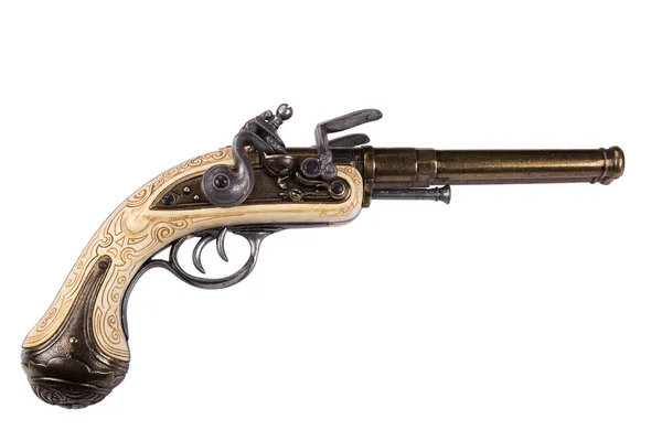 Old gun isolated on white — Stock Photo, Image