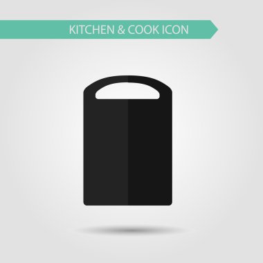 Mutfak ve pişirme düz şık simge vektör.