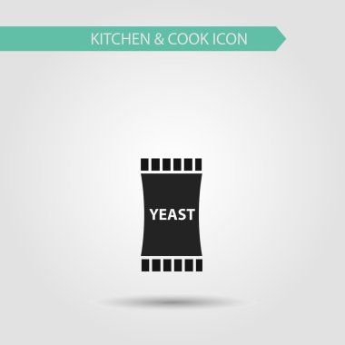 Vektör düz şık simge gıda, içki ve yemek pişirmek için malzemeler.