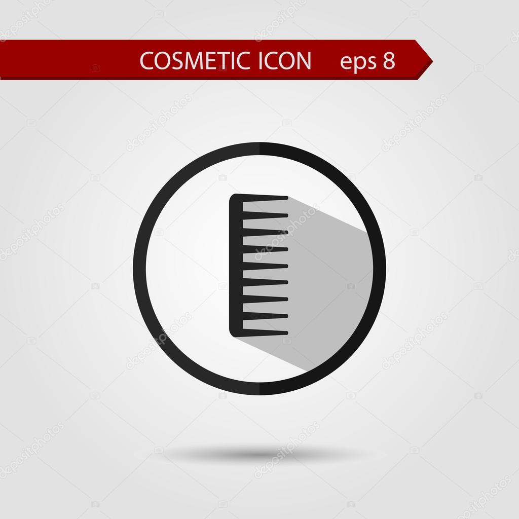 Vector stylish flat icon of beauty, makeup and cosmetics.