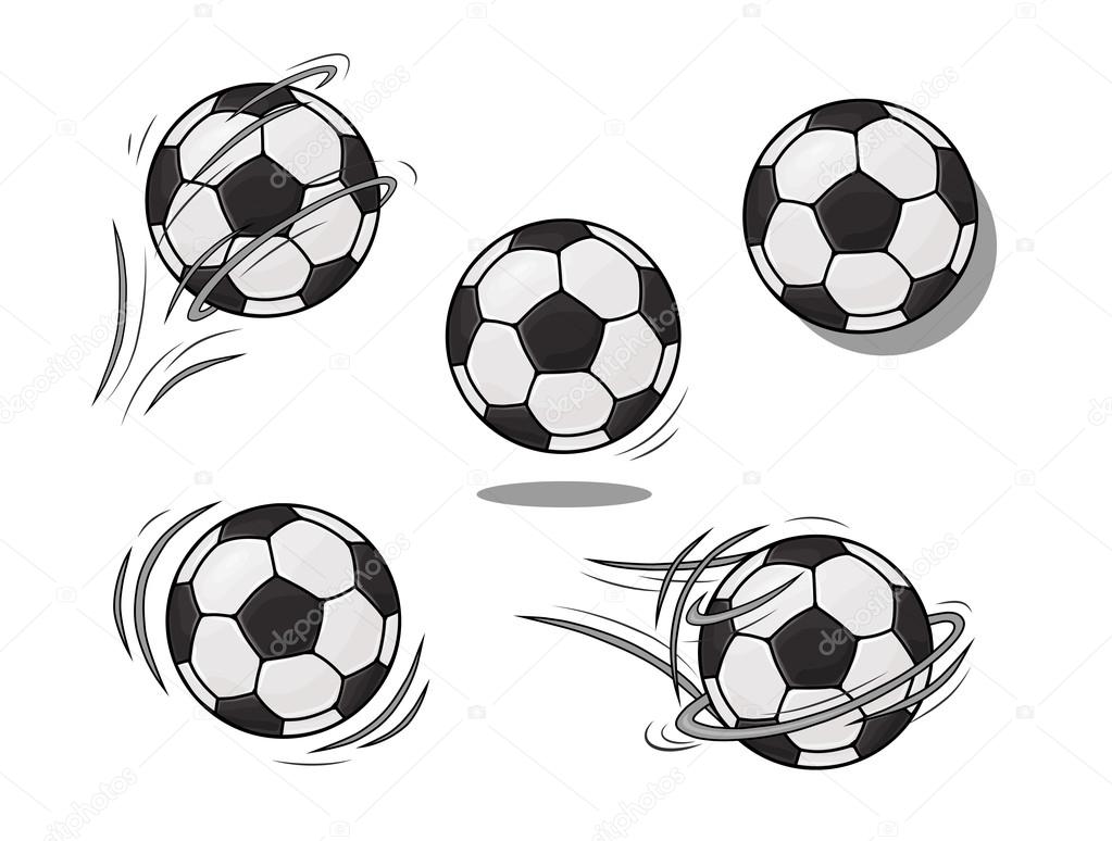 Soccer ball illustration eps 8. Football vector set.