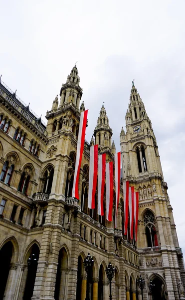 Verticall city hall in Vienna Austria — Stock Photo, Image