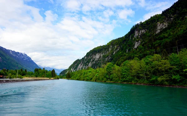 Paysage du lac Thun Interlaken, Suisse — Photo