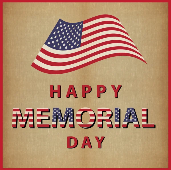 Happy memorial day usa vintage — Stockfoto