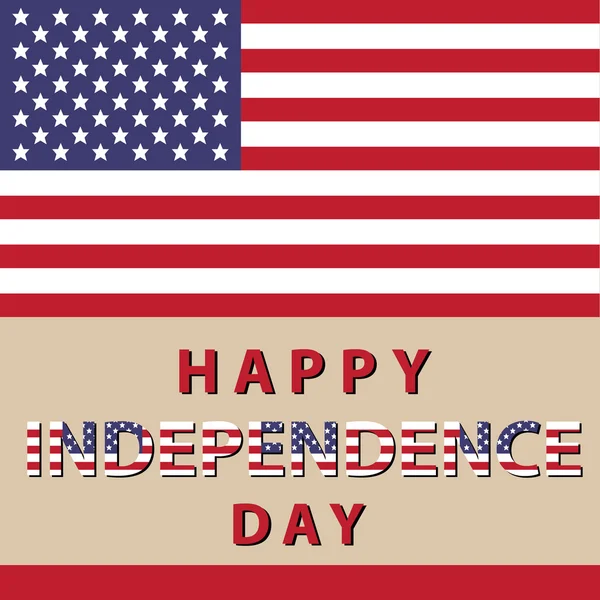 Feliz día de la independencia USA — Vector de stock