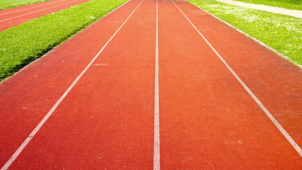 Running Track em linha reta — Fotografia de Stock