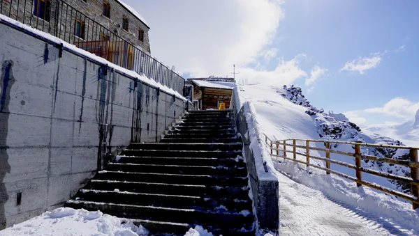 Bautreppe am Gornergrat — Stockfoto