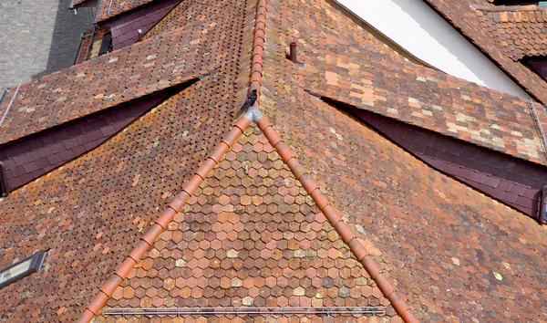 Roof detail in old town city Bern — Stock Photo, Image