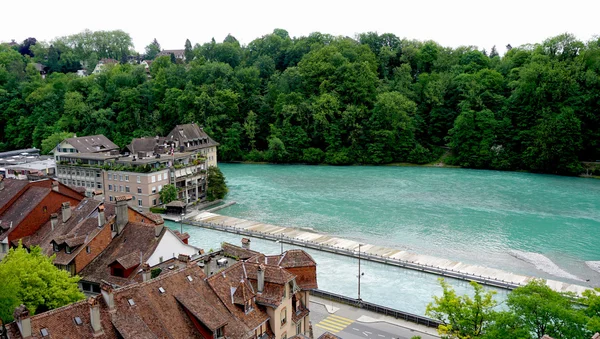 Old town city and river — Stock Photo, Image