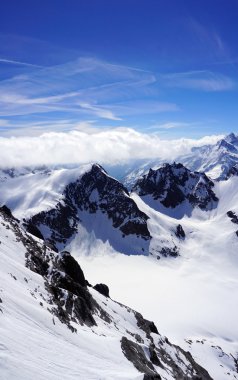 sahne vadi Titlis kar Dağları
