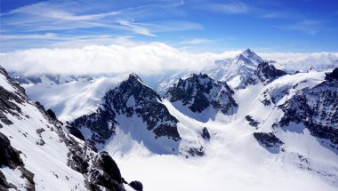 Valley Titlis kar dağlar oy toplayan