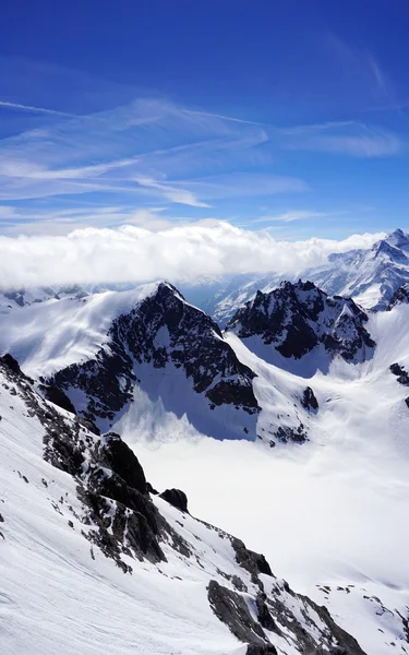 Scène de Vallée Titlis montagnes de neige — Photo