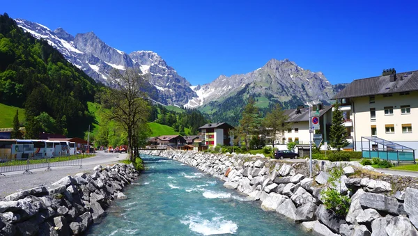 Landscape of River and mountains — Stock Photo, Image