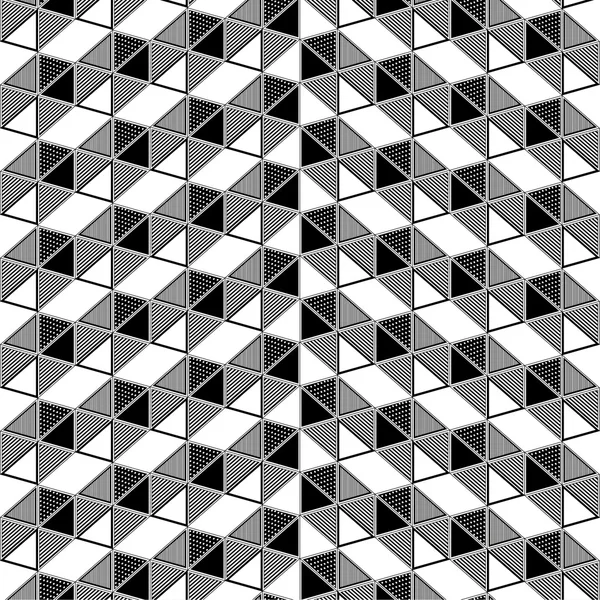 Patrón de triángulo geométrico perspectiva sin fisuras — Archivo Imágenes Vectoriales