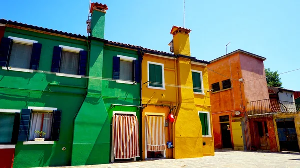Casas coloridas de construção — Fotografia de Stock