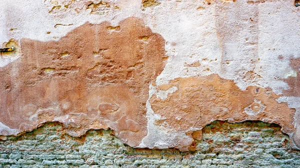 Úpadek zeď s texturou cihel — Stock fotografie